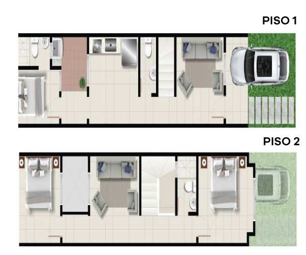 Apartamentos de 66 m2 Tipo A